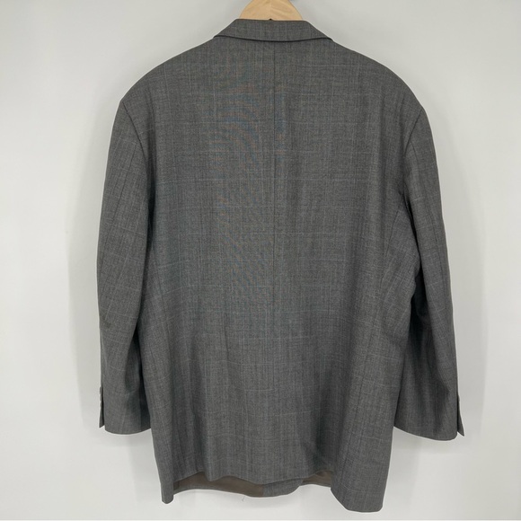 Vintage Burberry London Boyds Philadelphia 100% Wool Gray Pinstripe 50 Regular - Picture 10 of 16